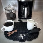 Nomnu Pumpkin Coffee Mat for Countertop - Goth Kit... - Image 9