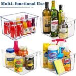 Clear Storage Bins With Lids, 4 Pack Pla... - Image 4
