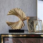 PTAEXCEL Gold Wave Resin Statue Modern A... - Image 8