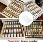 MIUKAA Clear Acrylic Spice Drawer Organizer, 4 Tie... - Image 3